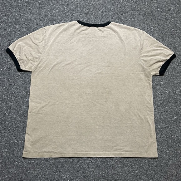 District Threads Tan California Sailboat Graphic Y2K Ringer Tee Size XL - Picture 2 of 6